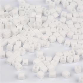 Miyuki Square Cube 3 mm Beyaz Boncuk