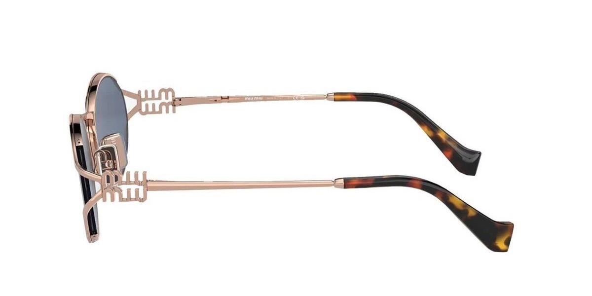Miu Miu MU52YS ZVF-1V1  Kadın Oval Rose Gold Metal Güneş Gözlüğü
