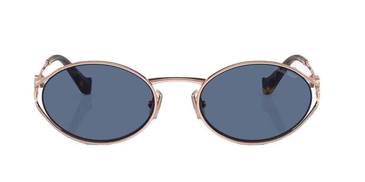 Miu Miu MU52YS ZVF-1V1  Kadın Oval Rose Gold Metal Güneş Gözlüğü
