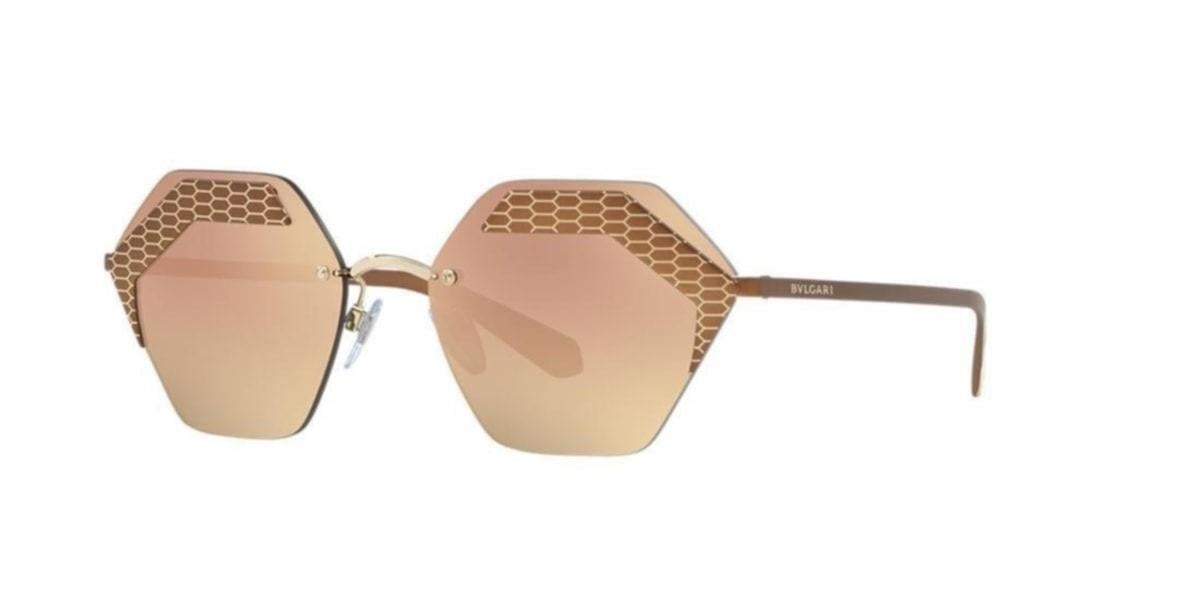Bvlgari 6103 2037/4Z Pembe Aynalı Faset Kadın Güneş Gözlüğü