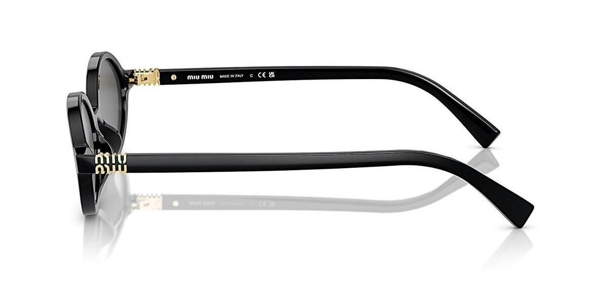 Miu Miu MU04Z 1AB-5S0 Siyah Oval Kemik Kadın Güneş Gözlüğü