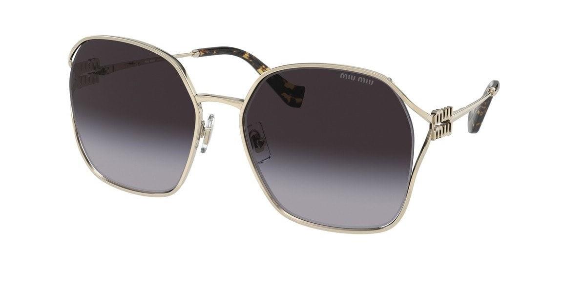 Miu Miu MU52W ZVN-5D1 Gold Metal Kadın Güneş Gözlüğü