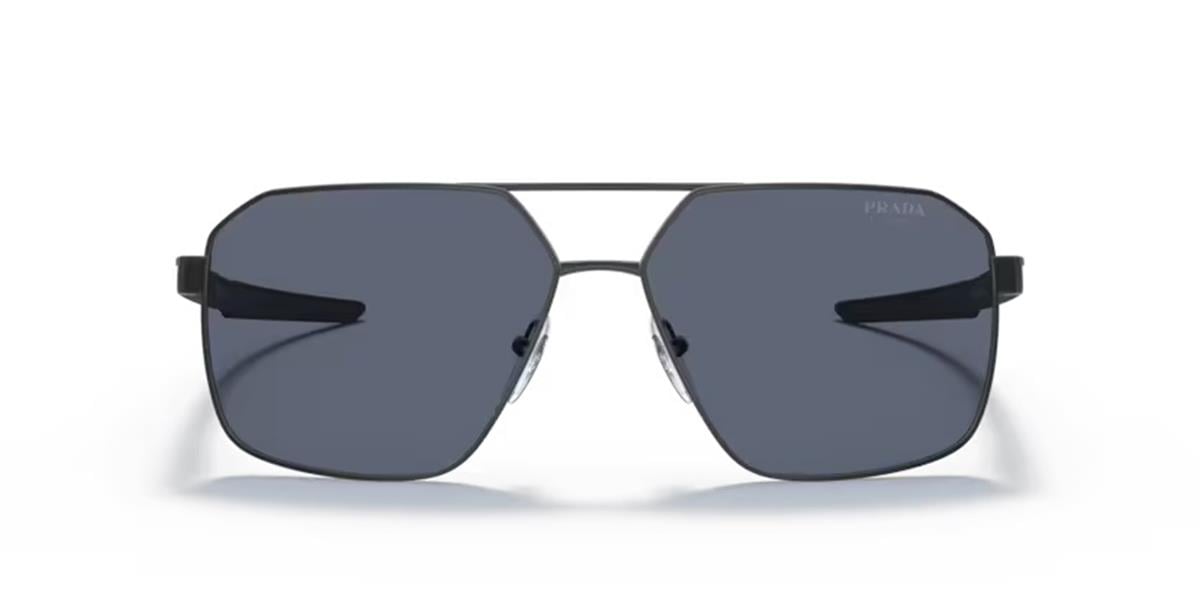 Prada Linea Rossa SPS 55W DG0-09R Erkek Prada Siyah Güneş Gözlüğü