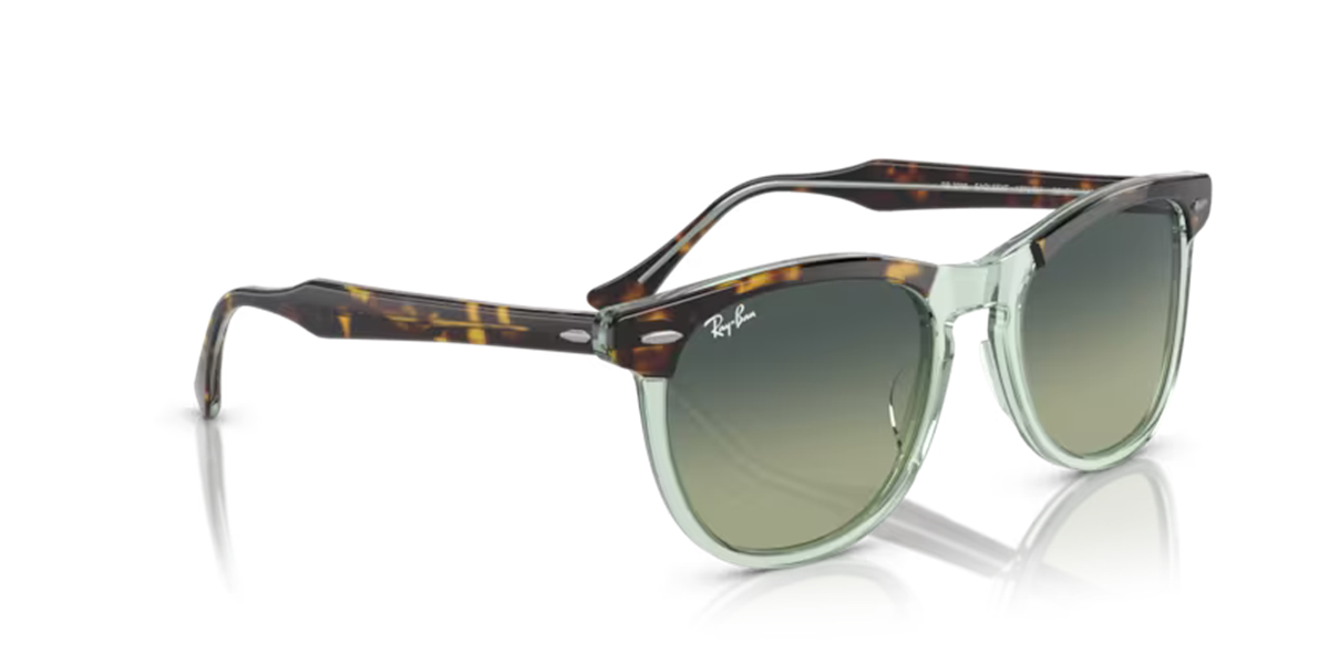 Ray-Ban 2398 1376/BH Unisex Şeffaf Yeşil Kemik Güneş Gözlüğü 