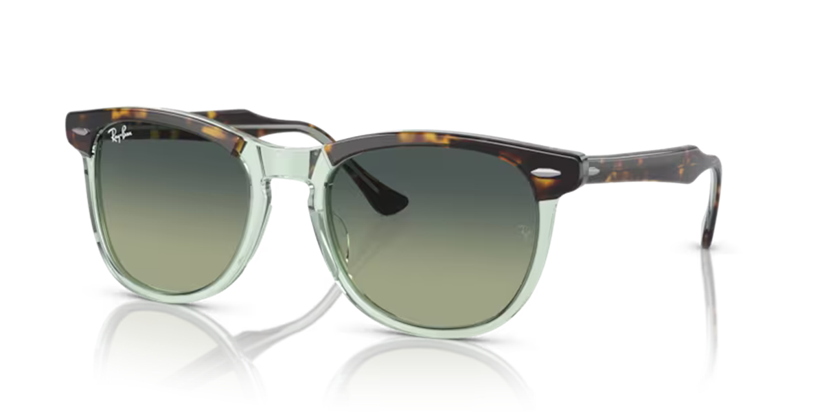 Ray-Ban 2398 1376/BH Unisex Şeffaf Yeşil Kemik Güneş Gözlüğü 