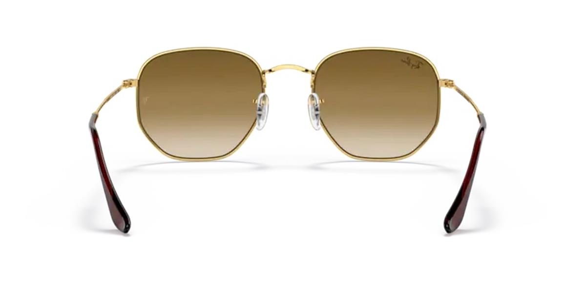 Ray-Ban 3548 001/51 Unisex Gold Metal Güneş Gözlüğü 