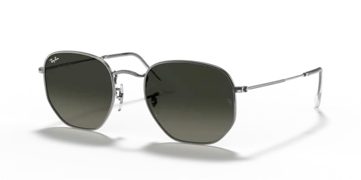 Ray-Ban 3548-N 004/71 Unisex Gri Metal Güneş Gözlüğü