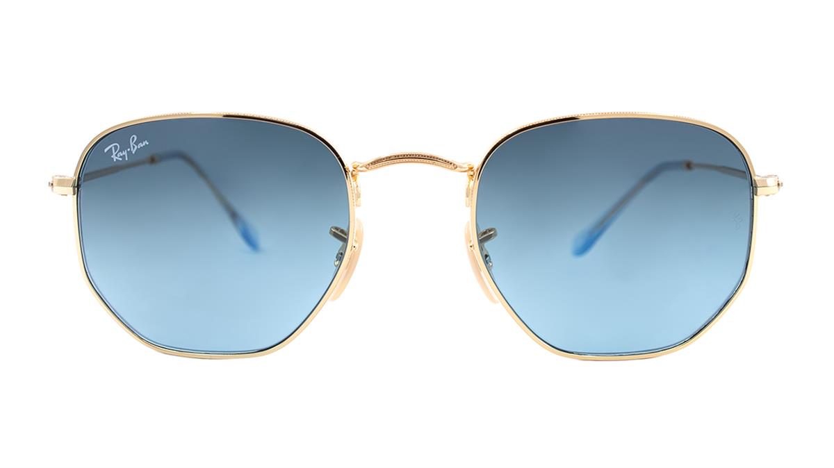 Ray-Ban 3548-N 9123/3M Unisex Gold Metal Güneş Gözlüğü