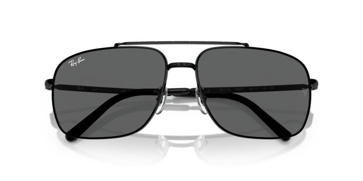 Ray-Ban 3796 002/B1 Unisex Siyah Metal Güneş Gözlüğü