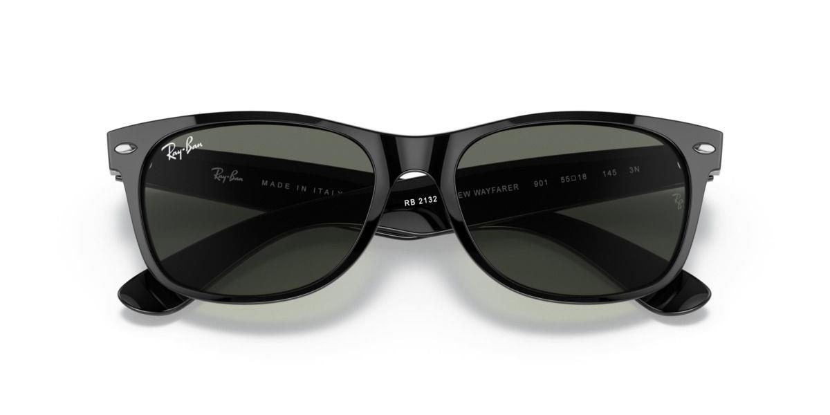 Ray- Ban RB2132 901 Köşeli Kemik Siyah Güneş Gözlüğü