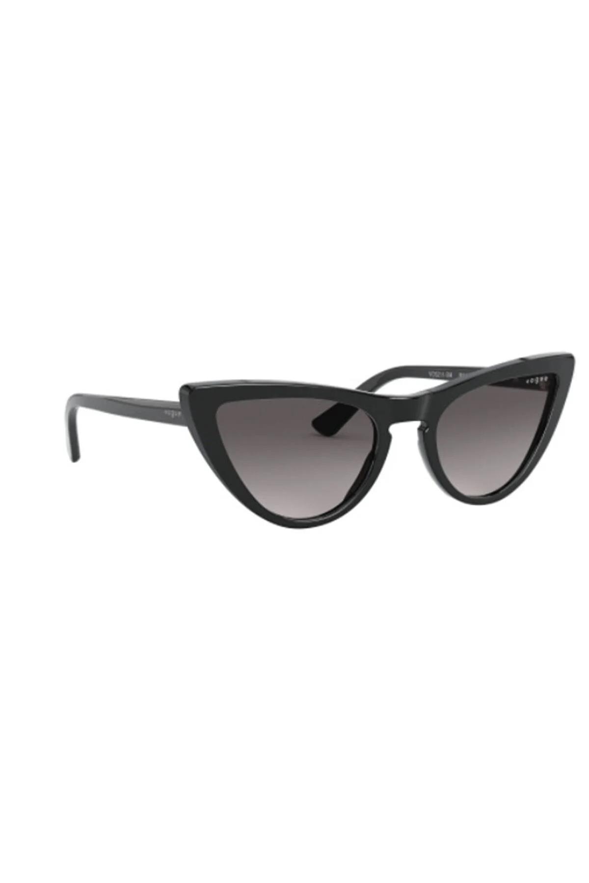 Vogue 5211-SM W44/87 Kadın Siyah Çekik Kemik Güneş Gözlüğü