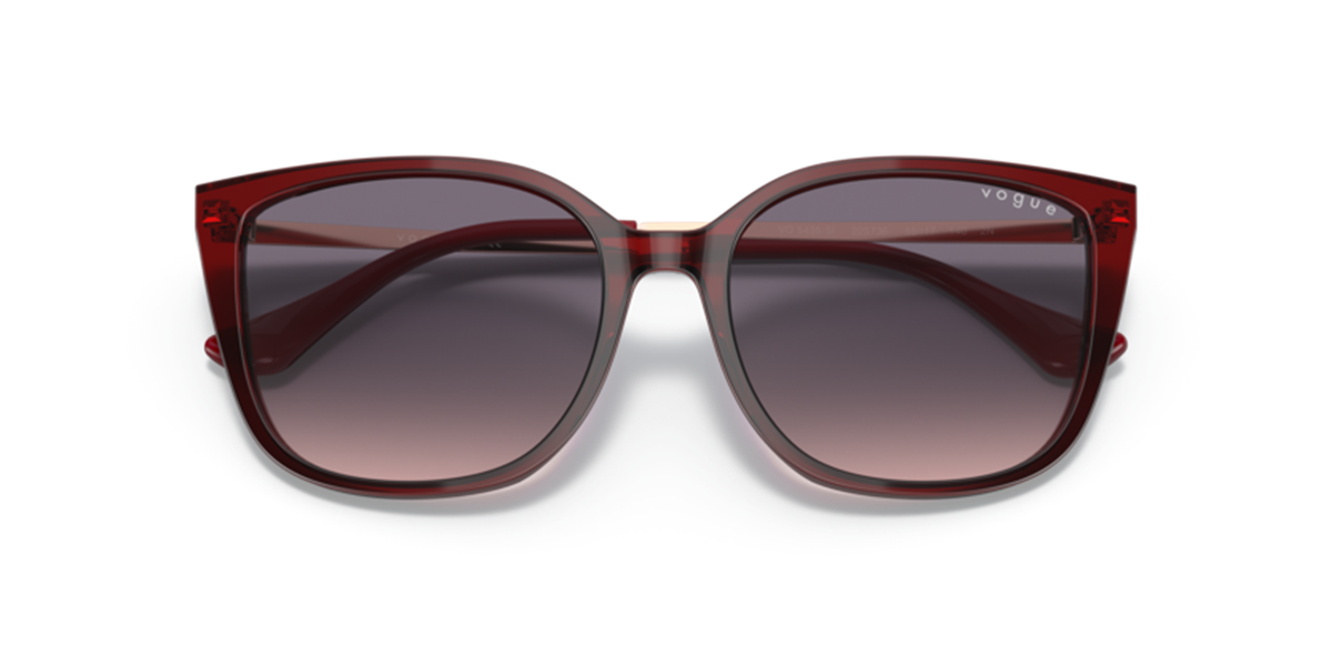 Vogue 5435-SI 225736 Kadın Bordo Kemik Güneş Gözlüğü