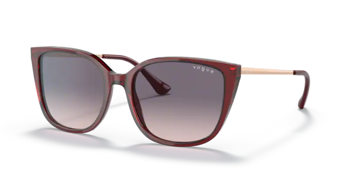 Vogue 5435-SI 225736 Kadın Bordo Kemik Güneş Gözlüğü