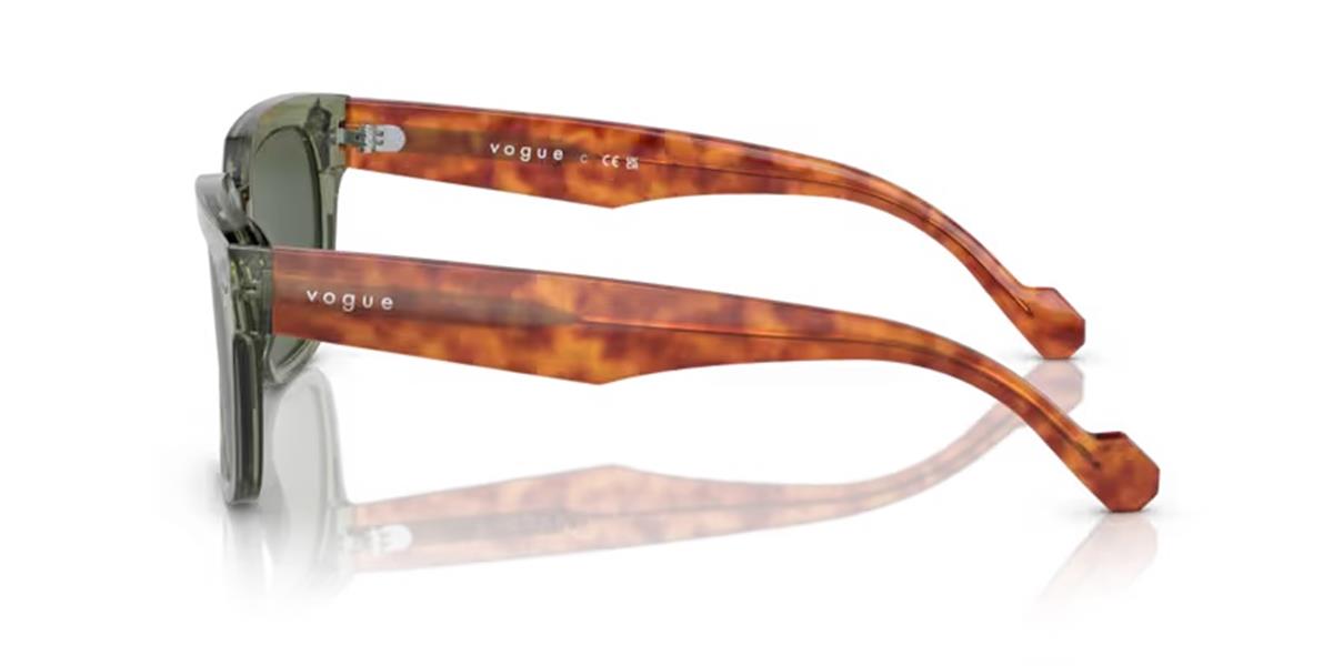 Vogue 5490-s 282171 Unisex Şeffaf Yeşil Kemik Güneş Gözlüğü