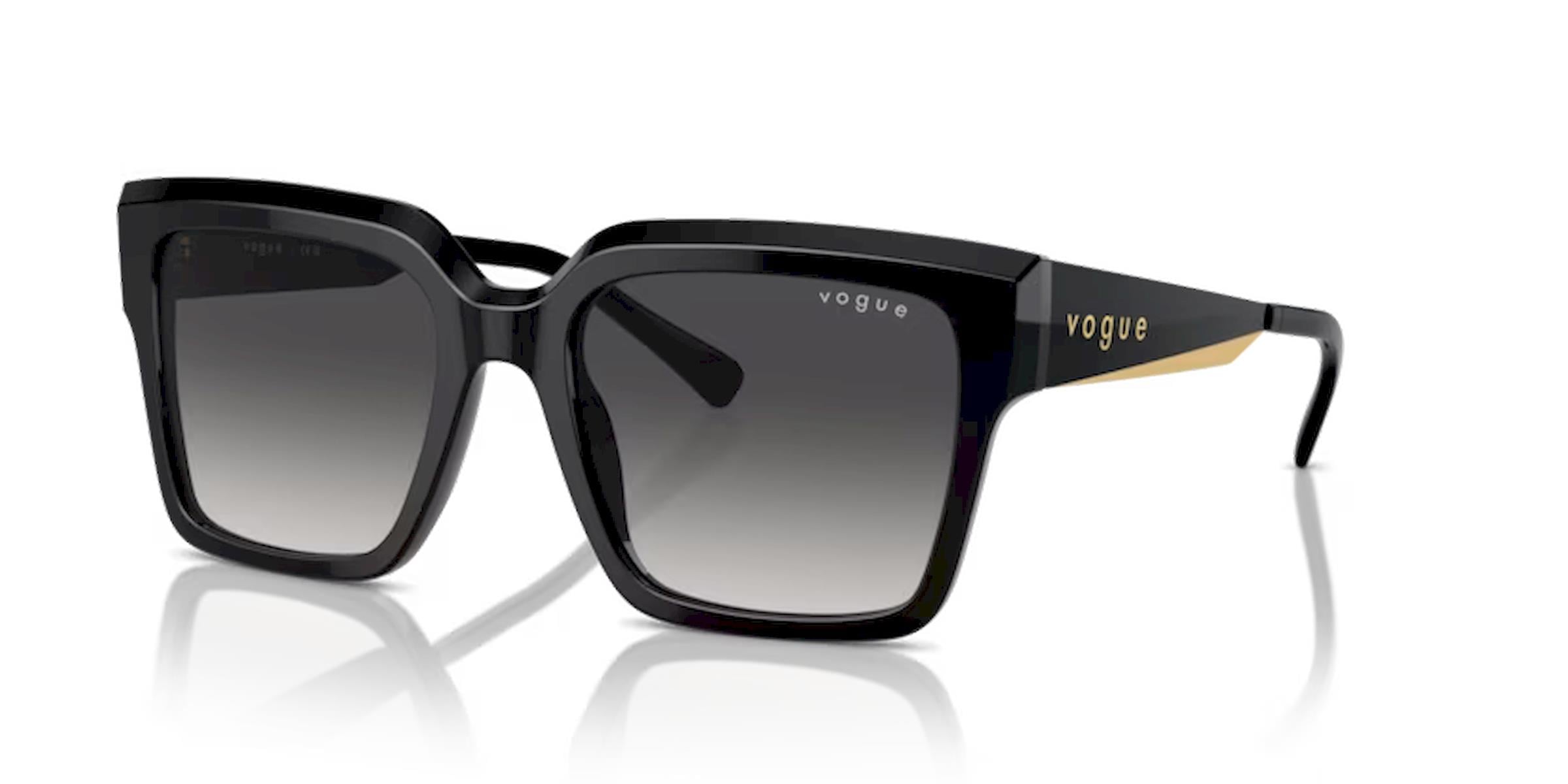 Vogue 5553-S W44/8G Siyah Kemik Kadın Güneş Gözlüğü