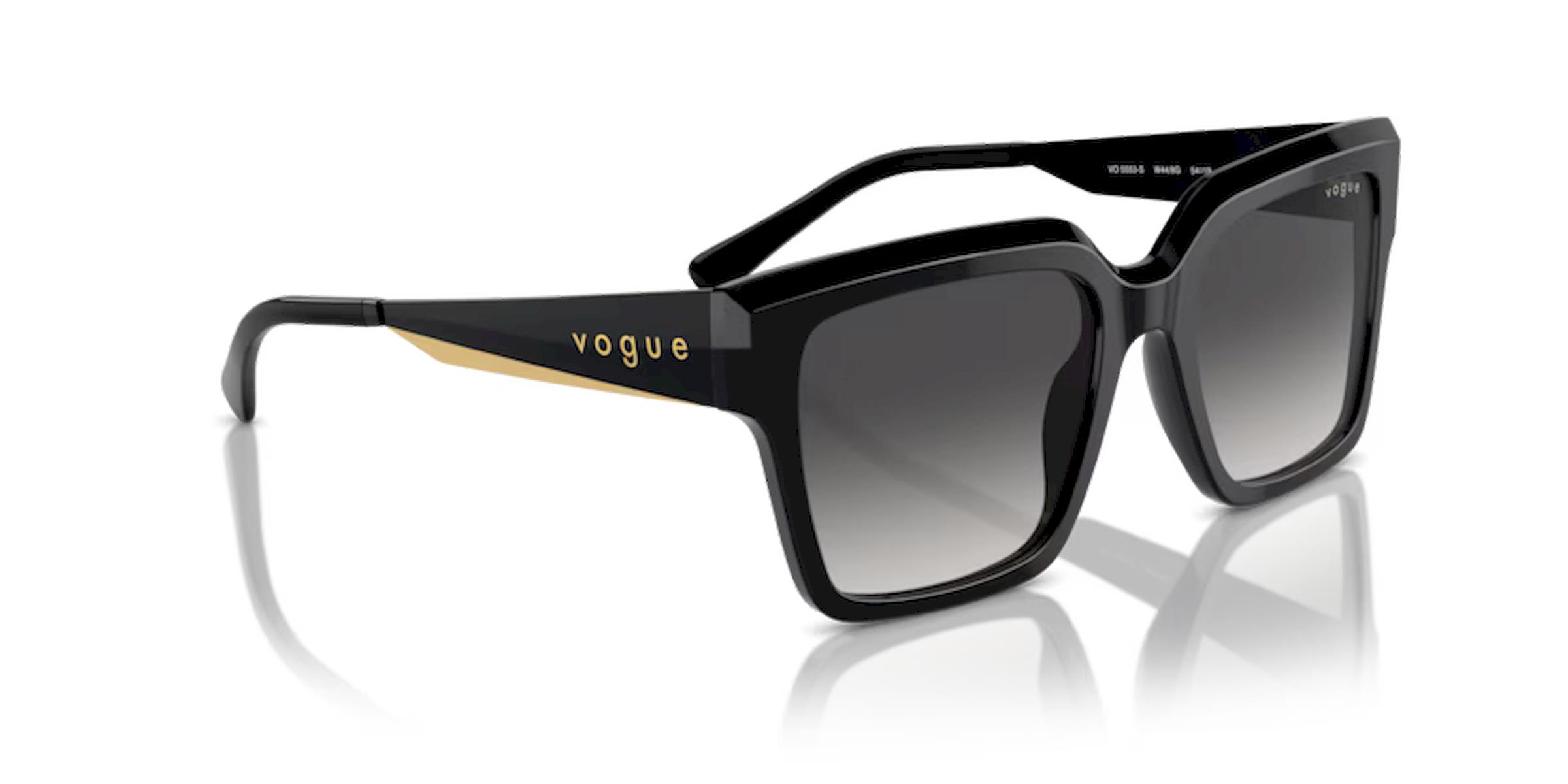 Vogue 5553-S W44/8G Siyah Kemik Kadın Güneş Gözlüğü