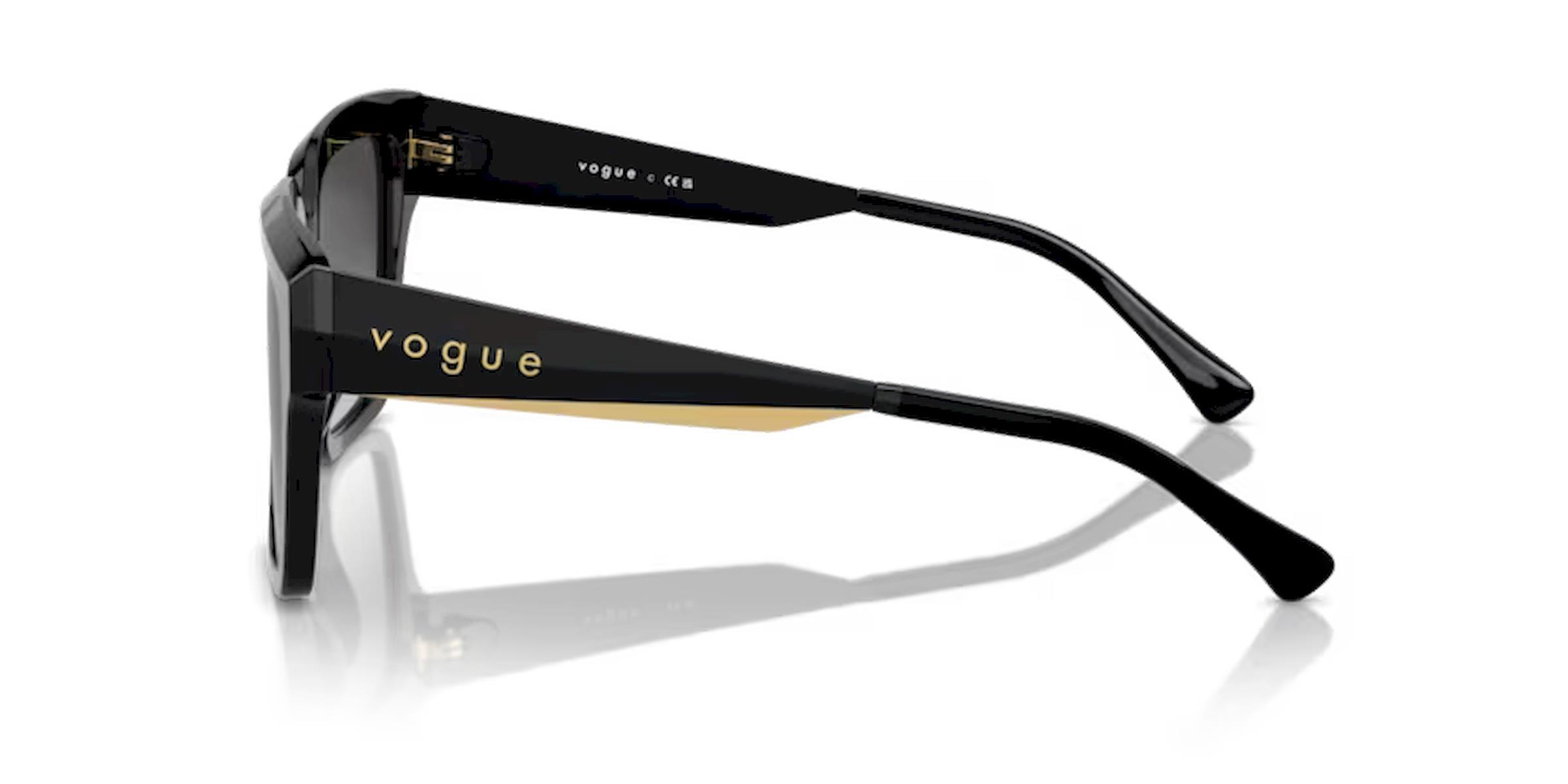 Vogue 5553-S W44/8G Siyah Kemik Kadın Güneş Gözlüğü