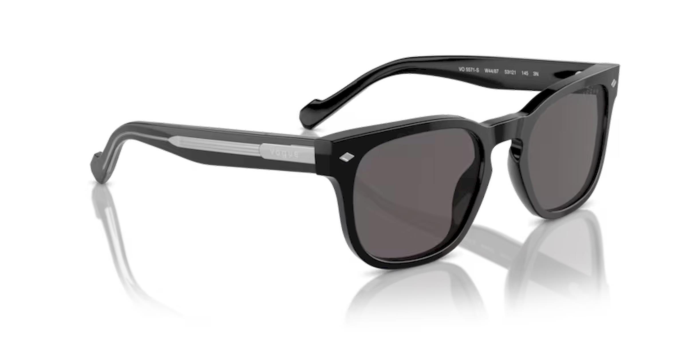 Vogue 5571-s w44/87 Siyah Unisex  Kadın Güneş Gözlüğü