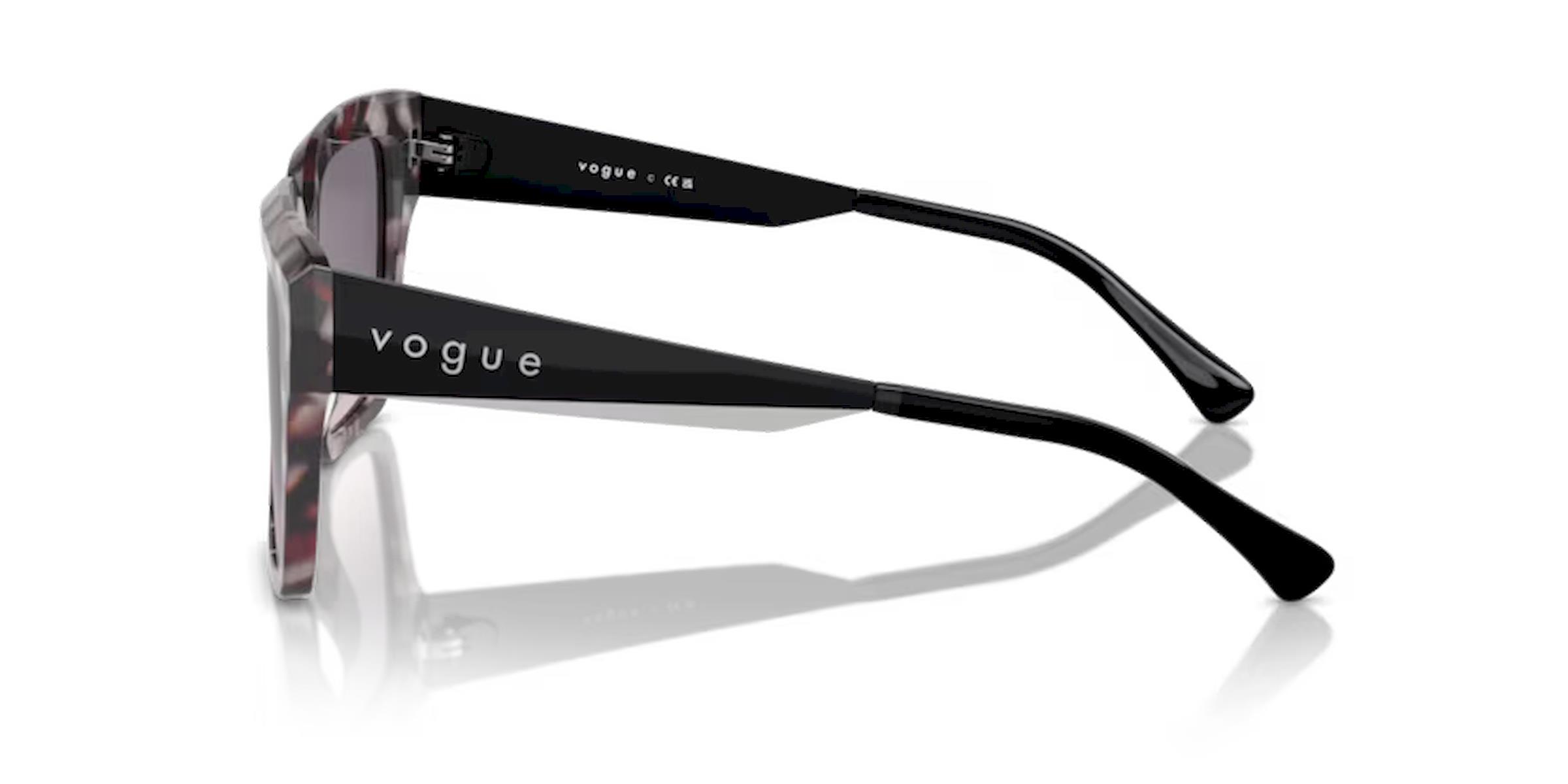 Vogue VO 5553-S 314936 Siyah Havana Kemik Kadın Güneş Gözlüğü