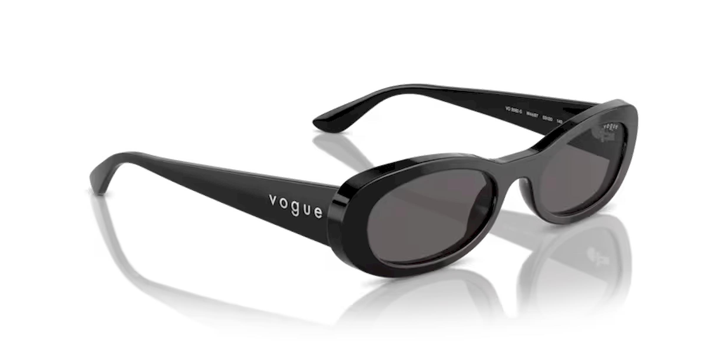 Vogue VO5582-S W44/87 Oval Siyah Kemik Kadın Güneş Gözlüğü