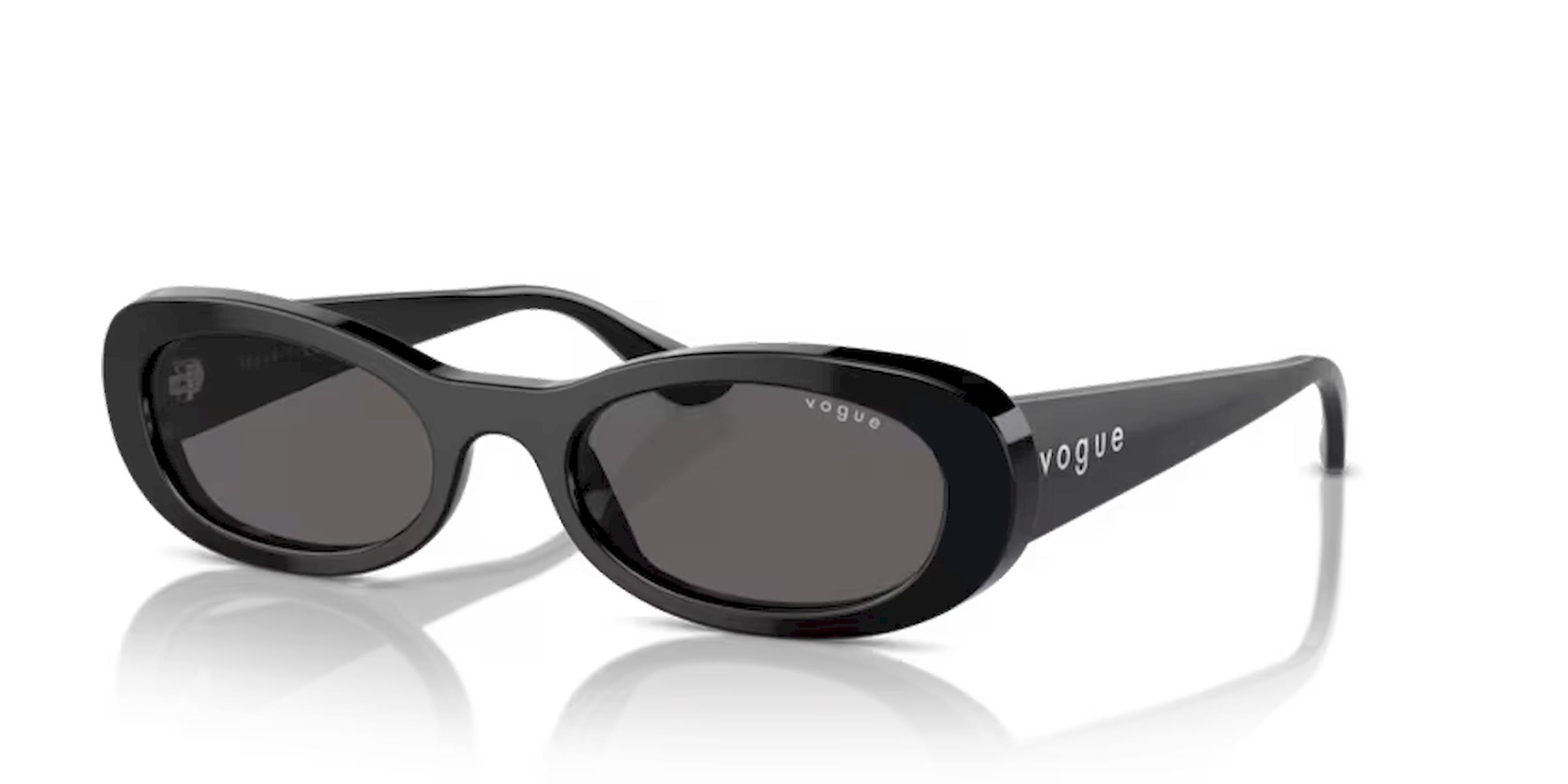 Vogue VO5582-S W44/87 Oval Siyah Kemik Kadın Güneş Gözlüğü