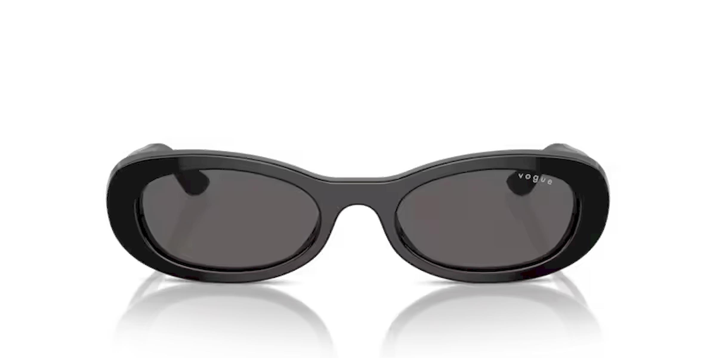 Vogue VO5582-S W44/87 Oval Siyah Kemik Kadın Güneş Gözlüğü