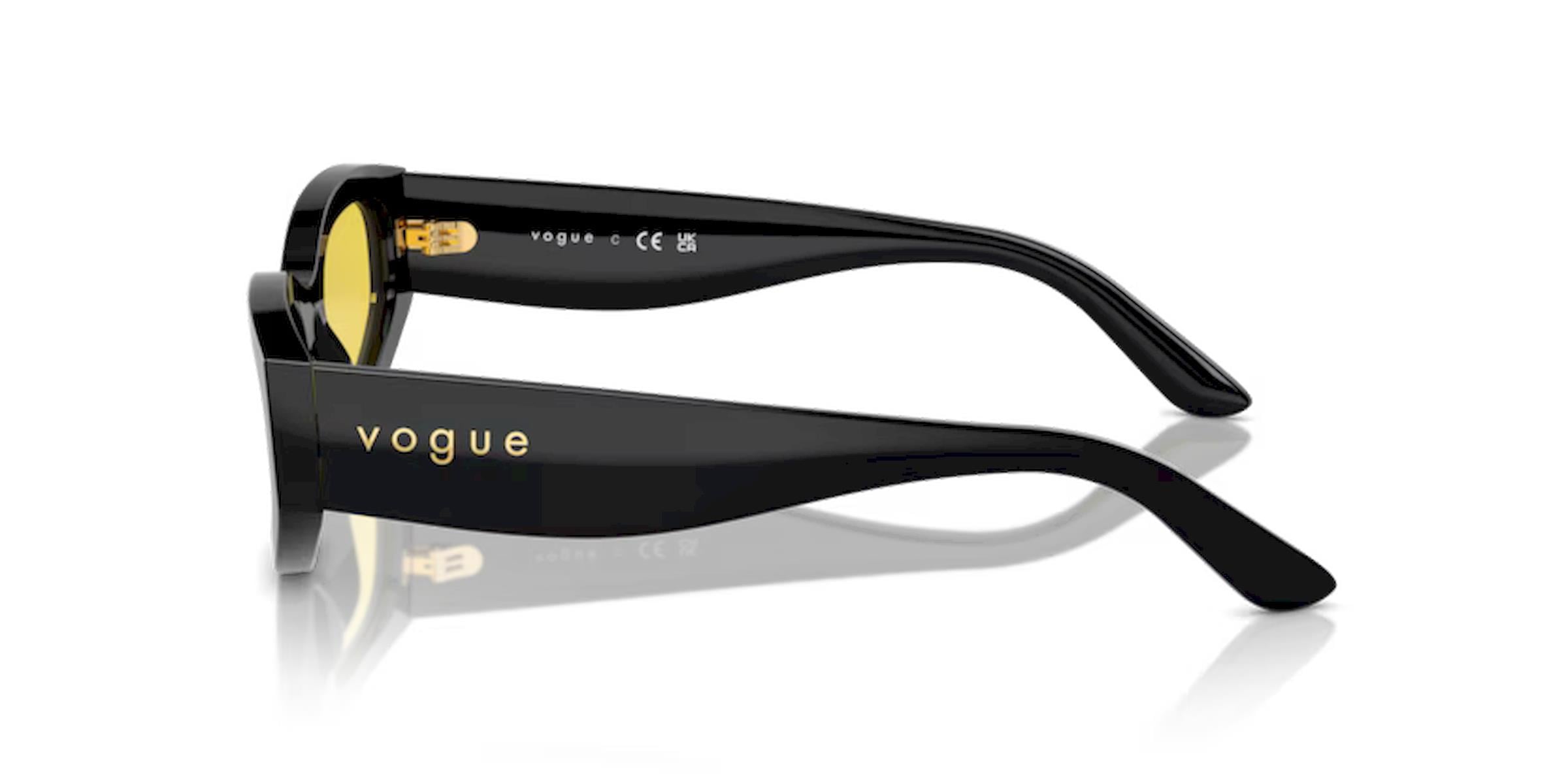 Vogue VO5585-S W44/85 Siyah Kemik Cat Eye Kadın Güneş Gözlüğü