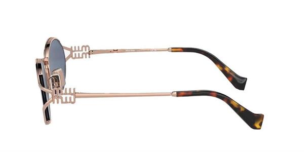 Miu Miu MU52YS ZVF-1V1  Kadın Oval Rose Gold Metal Güneş Gözlüğü