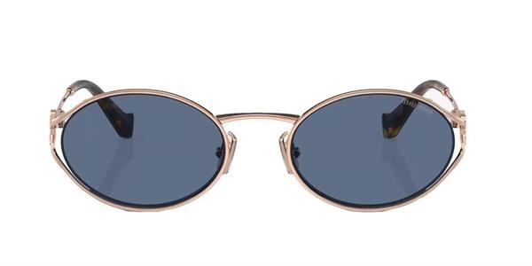 Miu Miu MU52YS ZVF-1V1  Kadın Oval Rose Gold Metal Güneş Gözlüğü