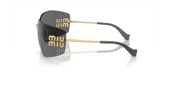 Miu Miu MU54YS 5AK5S0 80 Gold Faset Çerceve Kadın Güneş Gözlüğü