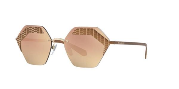 Bvlgari 6103 2037/4Z Pembe Aynalı Faset Kadın Güneş Gözlüğü