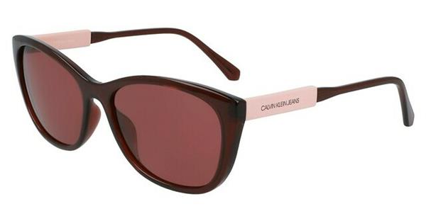 Calvin Klein ckj20500S 603 Kadın Bordo Kemik Güneş Gözlüğü