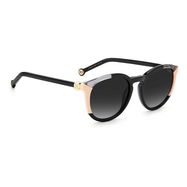 Carolina Herrera 0053/S KDX9O 53*20 Siyah Yuvarlak Kemik Güneş Gözlüğüü