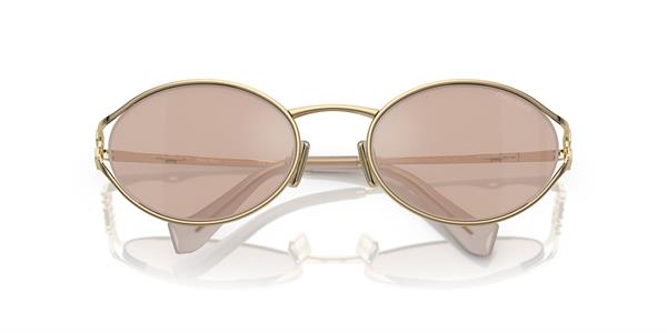 Miu Miu 52YS ZVN20F 54 Kadın Oval Gold Metal Güneş Gözlüğü