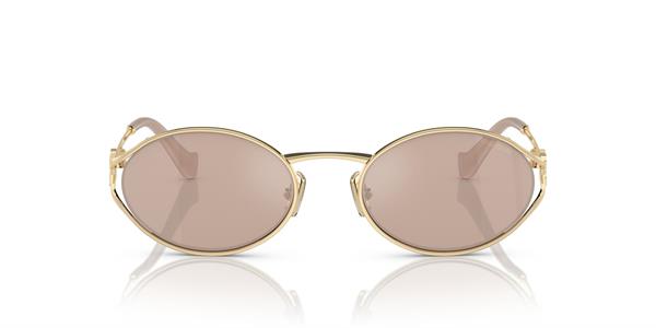 Miu Miu 52YS ZVN20F 54 Kadın Oval Gold Metal Güneş Gözlüğü