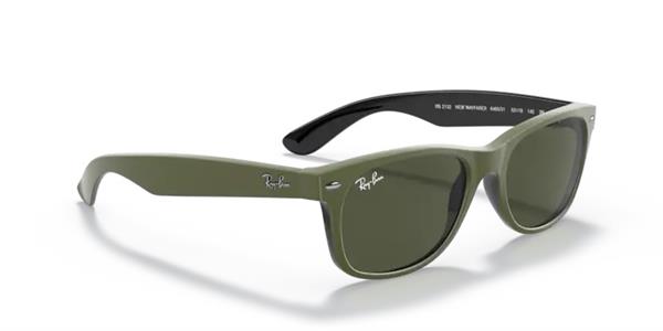 Ray-Ban 2132 New Wayfarer 6465/31 Unisex Mat Yeşil Kemik Güneş Gözlüğü