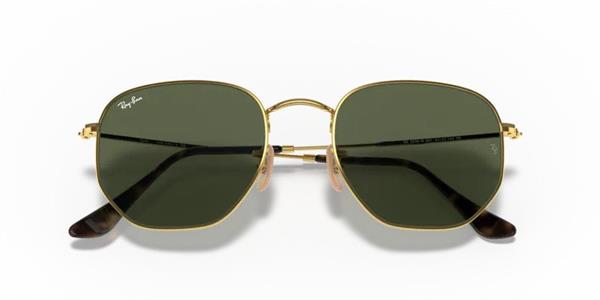 Ray-Ban 3548-N 001 Unisex Sarı Metal Güneş Gözlüğü