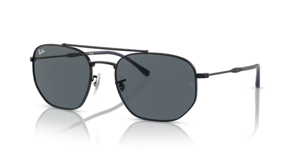 Ray-Ban 3707 9257/R5 Unisex Siyah Metal Güneş Gözlüğü