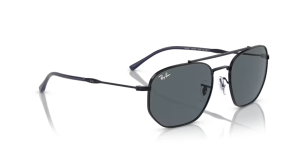 Ray-Ban 3707 9257/R5 Unisex Siyah Metal Güneş Gözlüğü