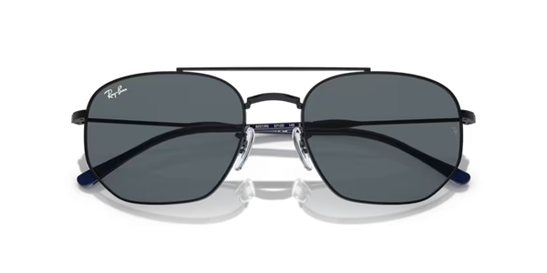 Ray-Ban 3707 9257/R5 Unisex Siyah Metal Güneş Gözlüğü