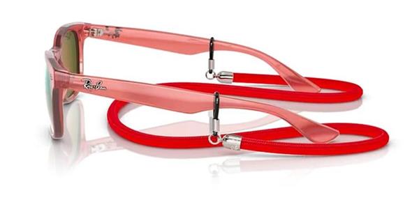 Ray-Ban Junior RJ 9052S 7145/A8 Aynalı Kırmızı Kemik Cocuk Güneş Gözlüğü