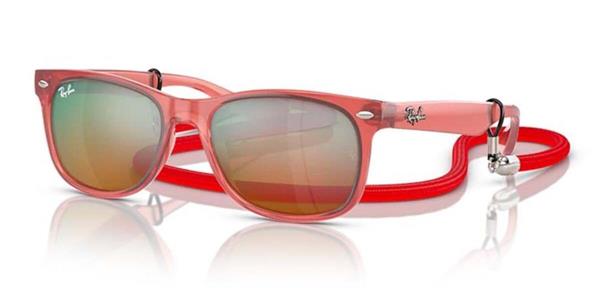 Ray-Ban Junior RJ 9052S 7145/A8 Aynalı Kırmızı Kemik Cocuk Güneş Gözlüğü