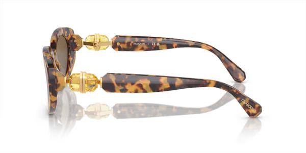 Swarovskı SK6002 104073 Kahverengi Havana Oval Kadın Kemik Güneş Gözlüğü