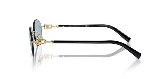 Tiffany & Co 3104D 602180 56 Metal Oval Güneş Gözlüğü