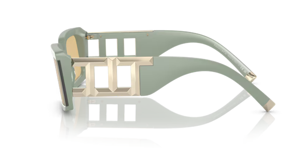 Tiffany & Co. TF4197 8365/8 Su Yeşili Köşeli Kemik Kadın Güneş Gözlüğü