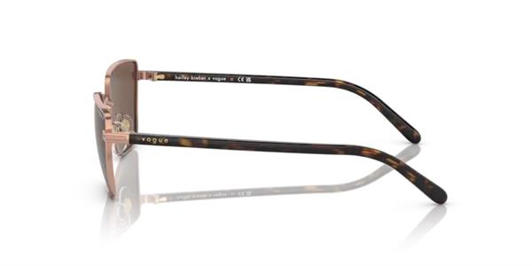 VOGUE 4245-S 515273  Hailey Bieber Kadın Pink Gold Metal Güneş Gözlüğü