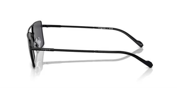 Vogue 4309 352/87 Siyah Metal Dikdörtgen Unısex Güneş Gözlüğü