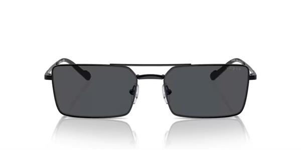 Vogue 4309 352/87 Siyah Metal Dikdörtgen Unısex Güneş Gözlüğü