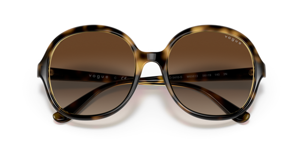 Vogue VO5410-S W65613 Kahve Yuvarlak Kemik Kadın Güneş Gözlüğü