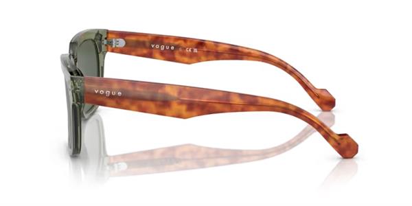 Vogue 5490-s 282171 Unisex Şeffaf Yeşil Kemik Güneş Gözlüğü
